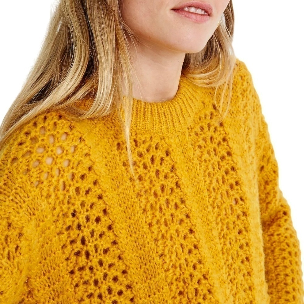 MADEWELL Windemere Oversized Alpaca Sweater XXS Gold - Picture 2 of 12